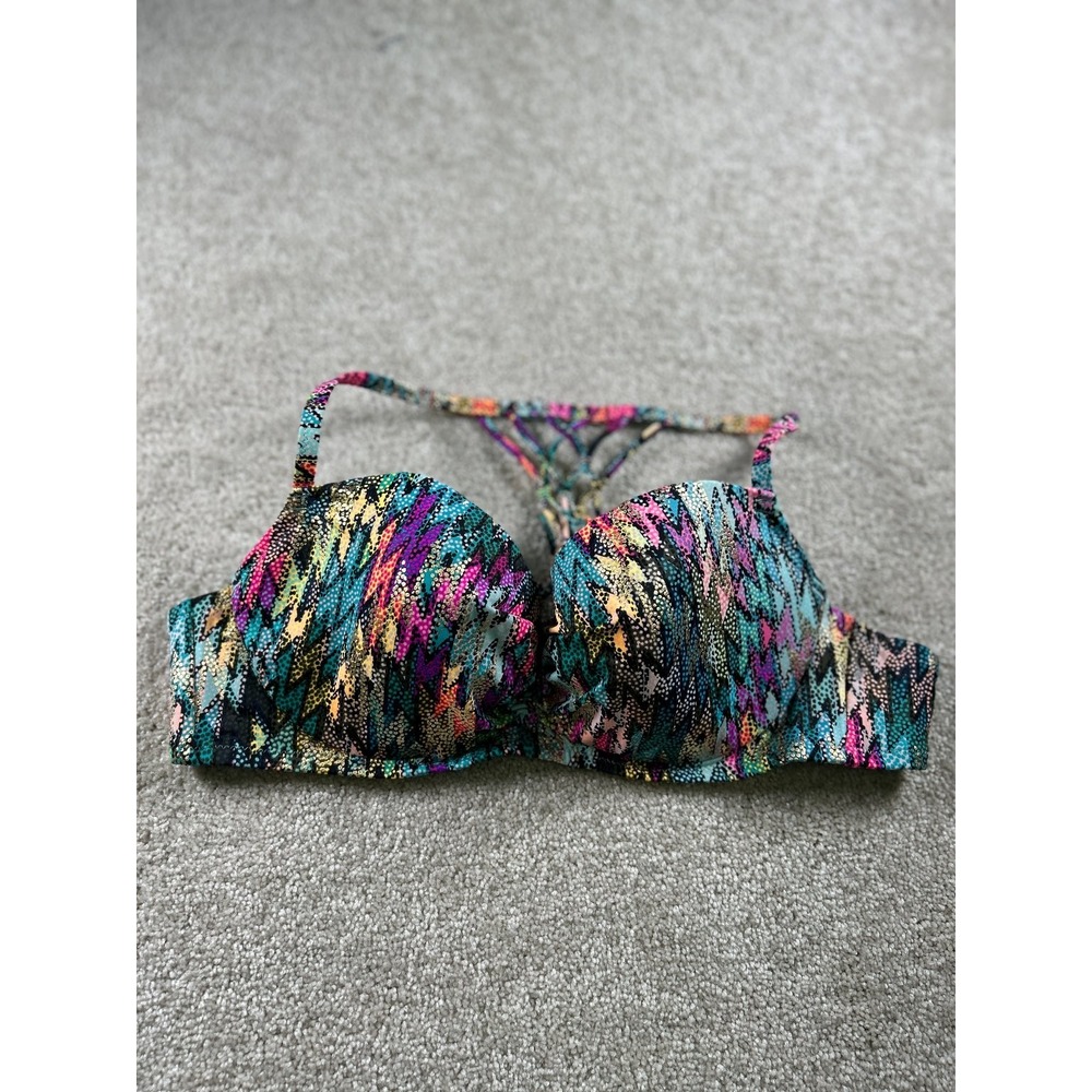 Shade & Shore Women's Swimwear‎ Bikini Top 36C Multicolor Padded